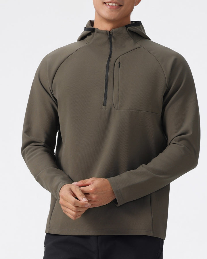 Terrain Trek Half-Zip Hoodie With Zip Pocket