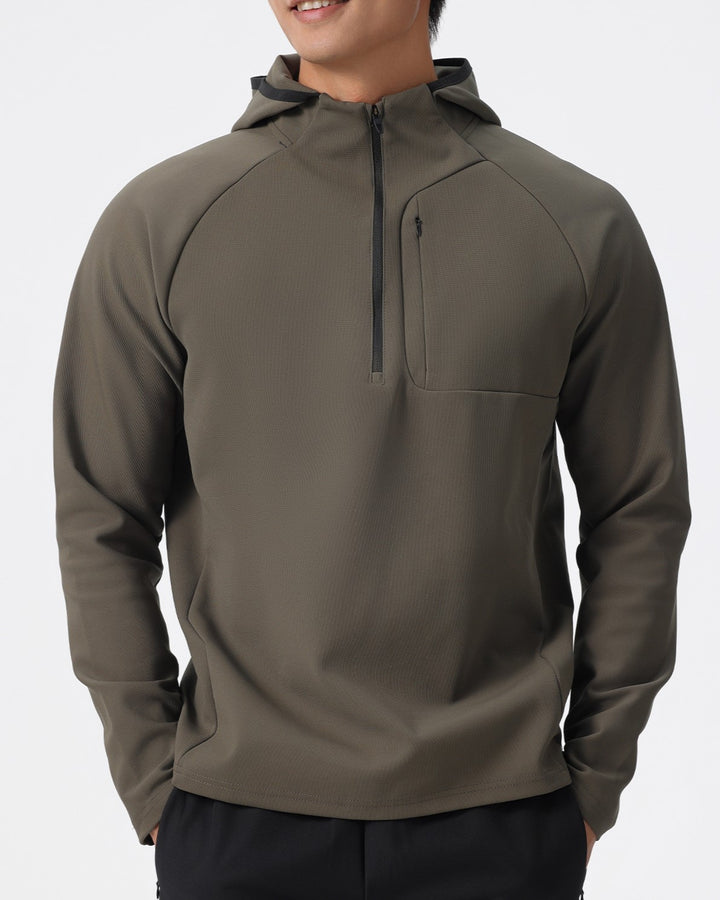 Terrain Trek Half-Zip Hoodie With Zip Pocket