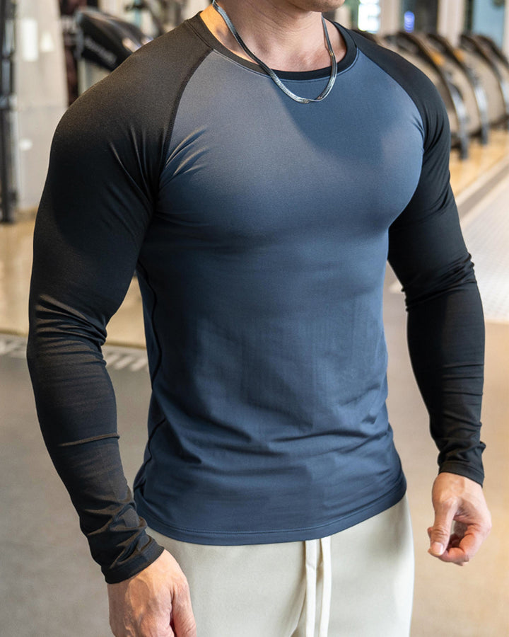 Shoulder Cut Pullover Long Sleeve Shirt