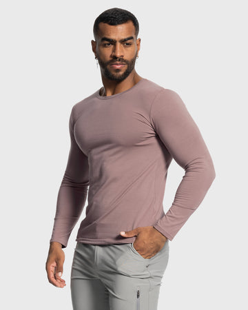 All Day Elite Curve-Hem Tee Long Sleeve