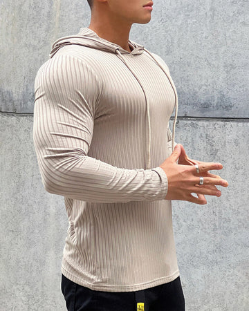 Baselayer Hoodie Stretch Rib Jersey New