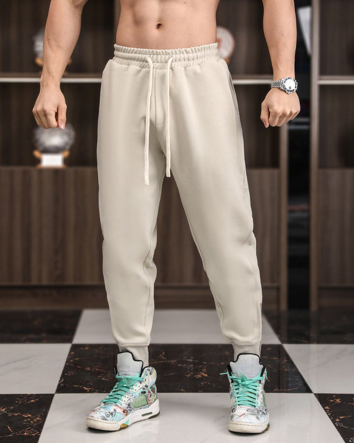 Track Side Sweatpants With Zipper Hem