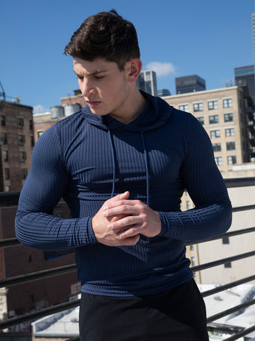 Baselayer Hoodie Stretch Rib Jersey