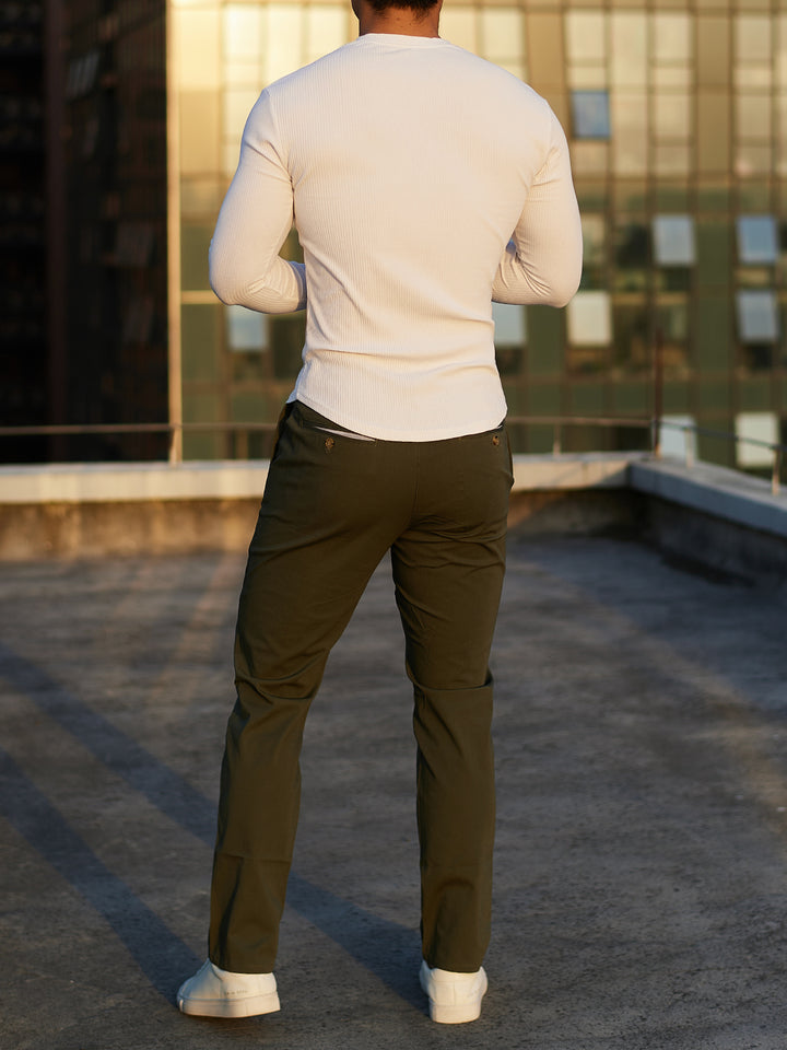 Everyday Stretch Non-Iron Cotton Chino Performance Pocket