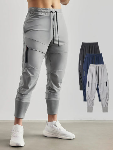 Pantalones deportivos estilo jogger cargo de canalé alto Stay Cool