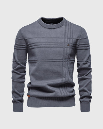 Crosshatch Crew Neck Sweater