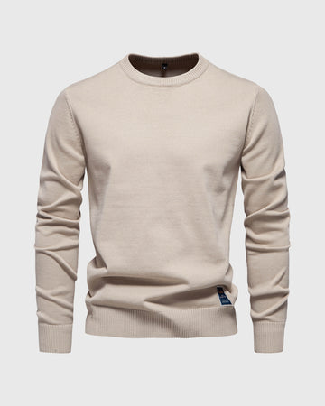 Ribbed Crew Neck Sweater