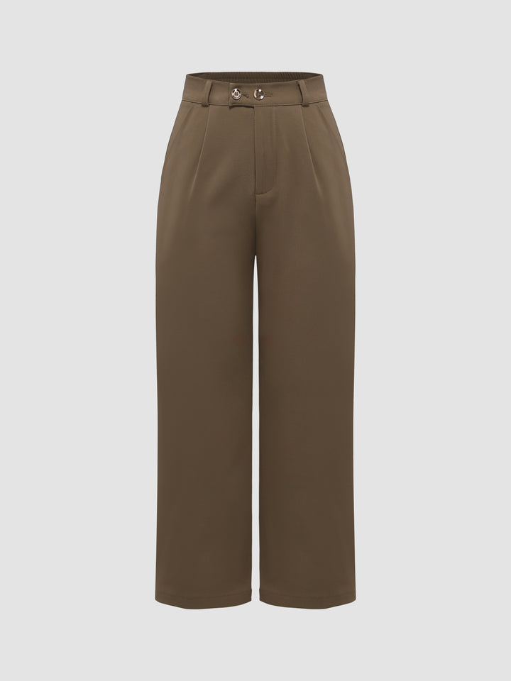 Two-Button Straight Pants