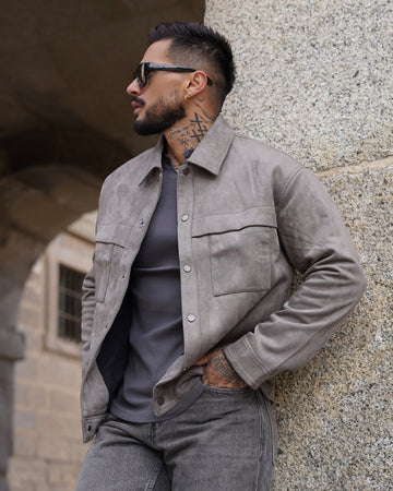 Metro Suede Utility Jacket