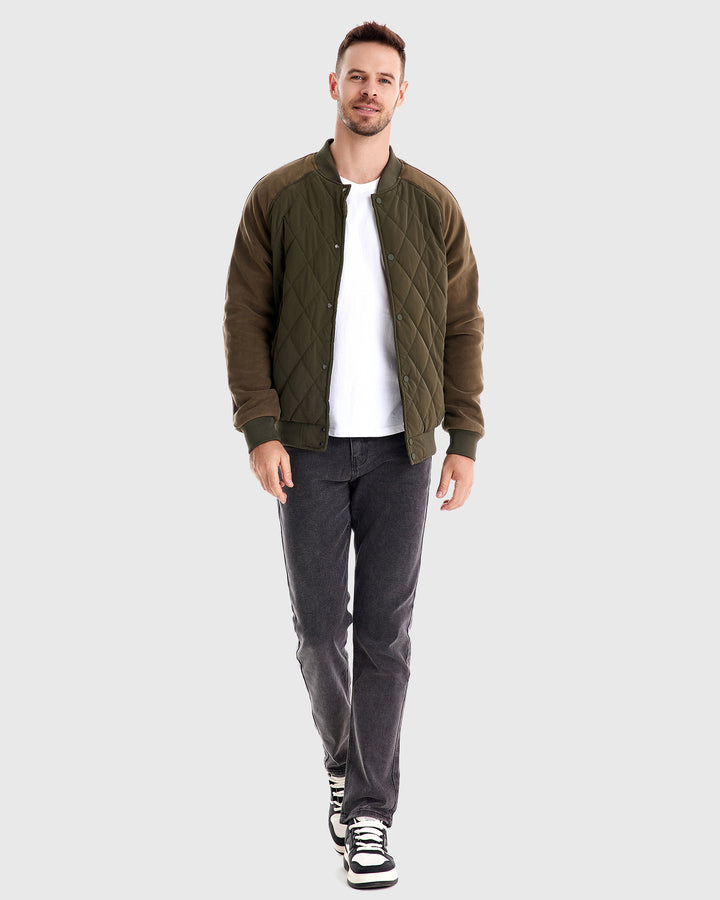 Panelled Hybrid Bomber Jacket New