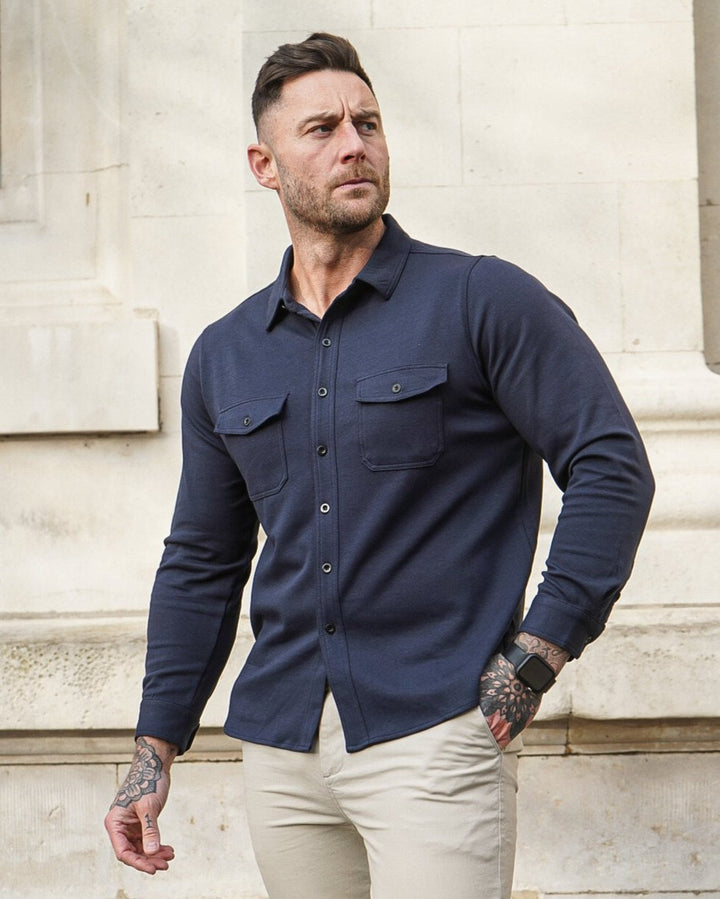 Modern Utility Button Up Shirt