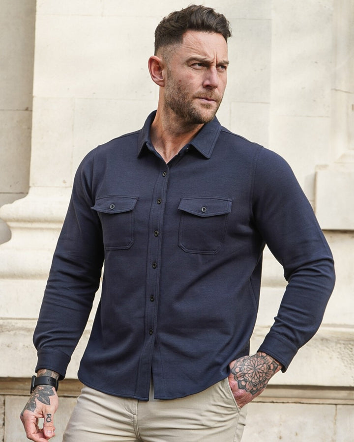 Modern Utility Button Up Shirt