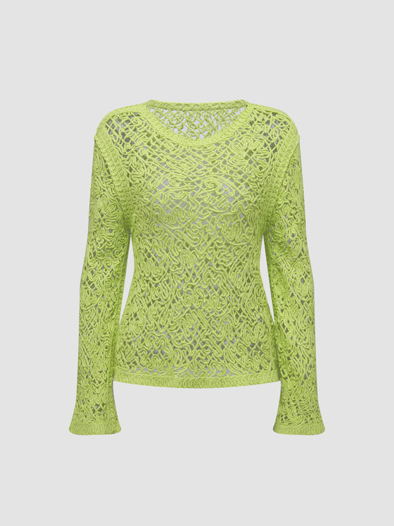 Women's Crochet Knit Pullover