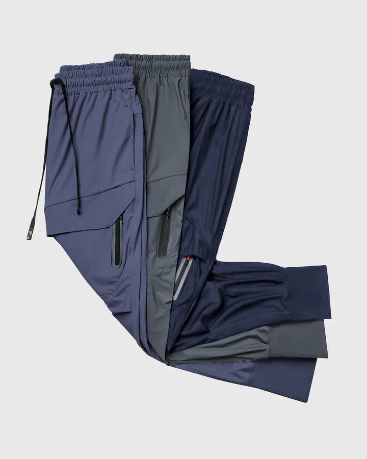 3 Pack Stay Cool High Rib Cargo Jogger Athletic Pants