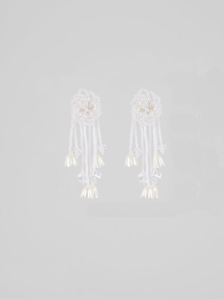 Women's Flower Tassel Earrings