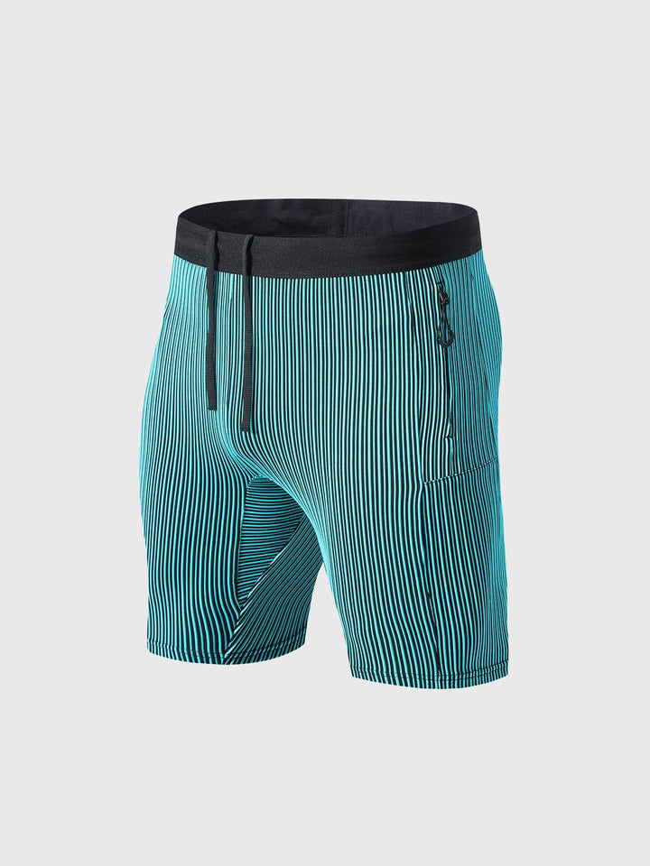 8" Pro Compression Lined Running Shorts with Zip Pockets