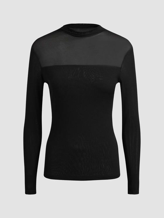 Women's Sheer Mesh Knit Pullover