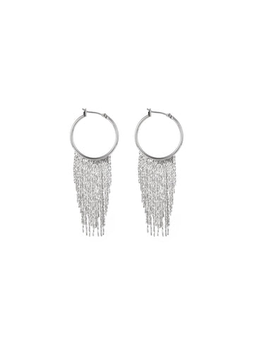 Pendientes colgantes con borlas elegantes