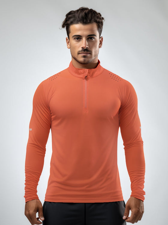 Performance 1/4 Zip Baselayer Ventilation T-shirt