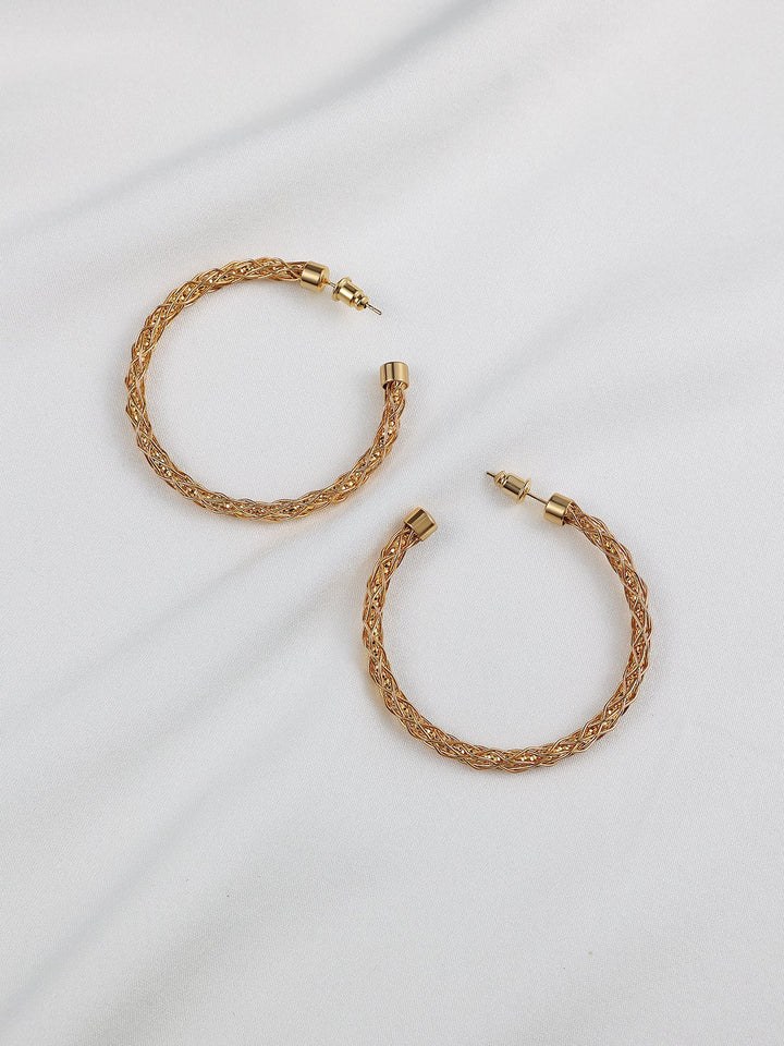 Tube Hoop Twist Earrings