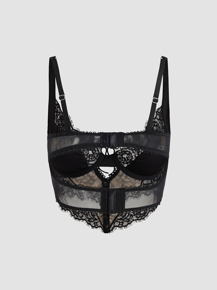 Lace Satin Bra