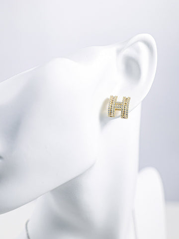 Pendientes Oro Diamante H 