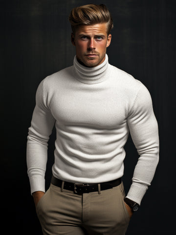 Turtleneck Washable Sweater