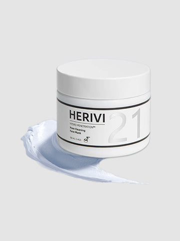 HERIVI Mascarilla de Arcilla Limpiadora Profunda de Poros 100 ml / 3.4 oz